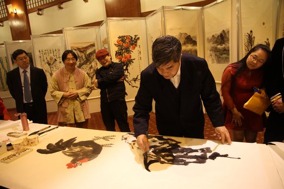 两岸书画家笔会交流