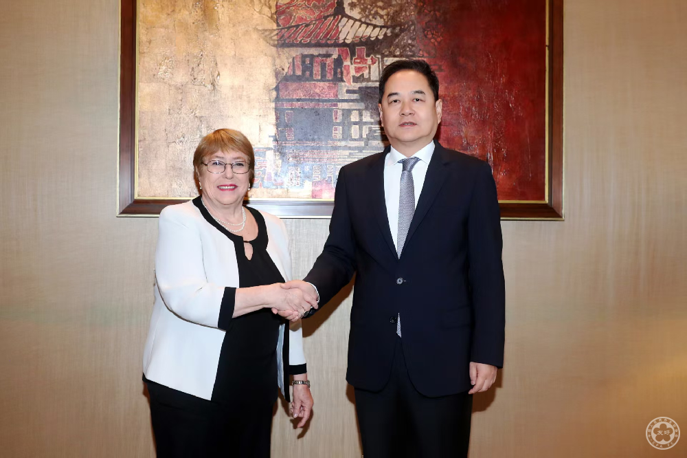 President Yang Wanming Meets with Former Chilean President Michelle Bachelet
